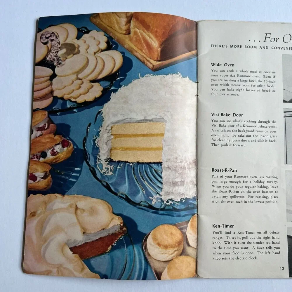 Vintage 1949 Cookbook Gas Cookery with your Kenmore Paperback